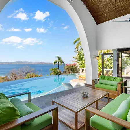 Dreamy Spanish-Style Villa With Sweeping Ocean Views, Elegant Nautical Design & Giant Infinity Pool